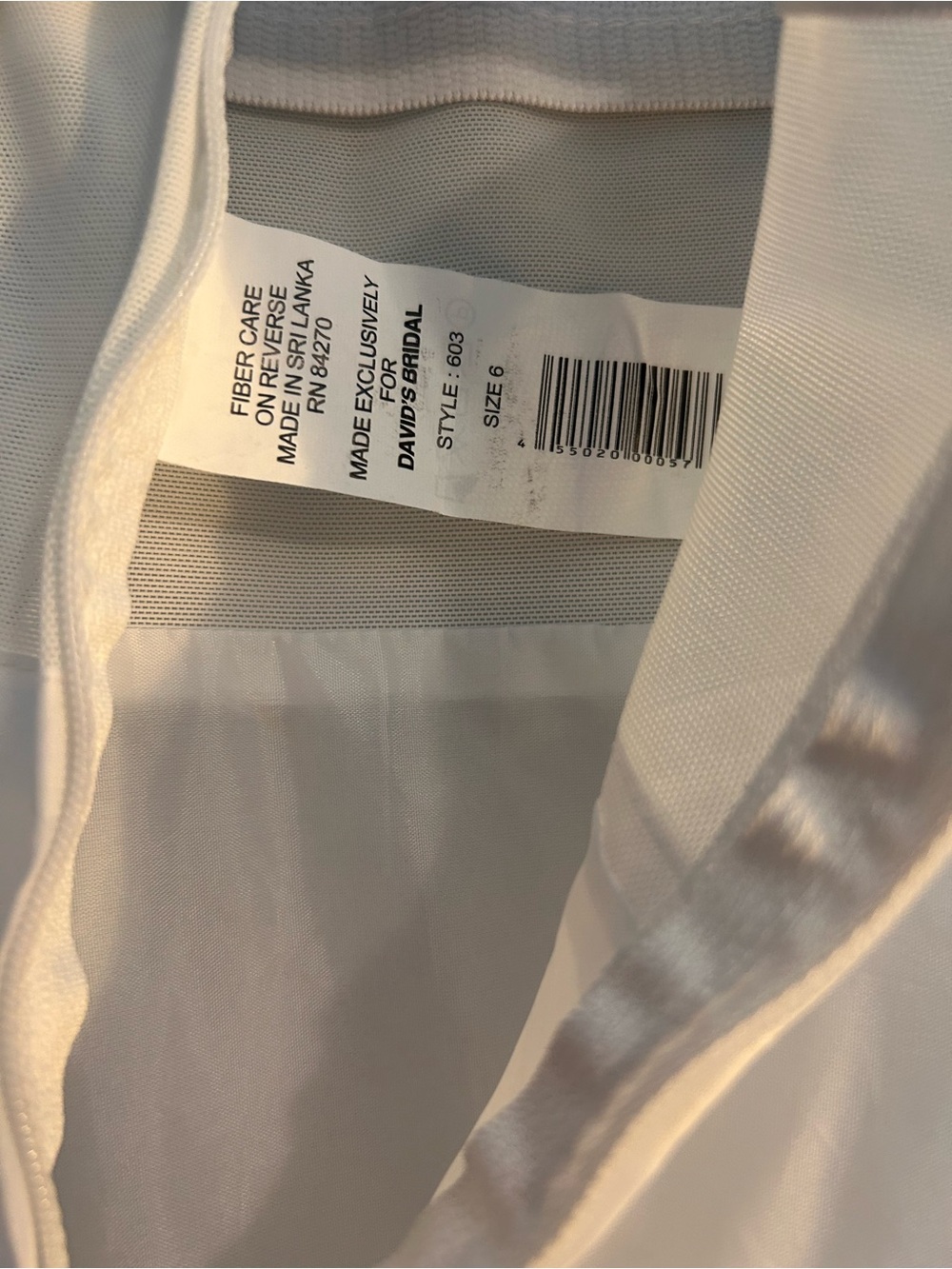 David’s Bridal White high wasted crinoline in Sz 6. - Picture 10 of 15